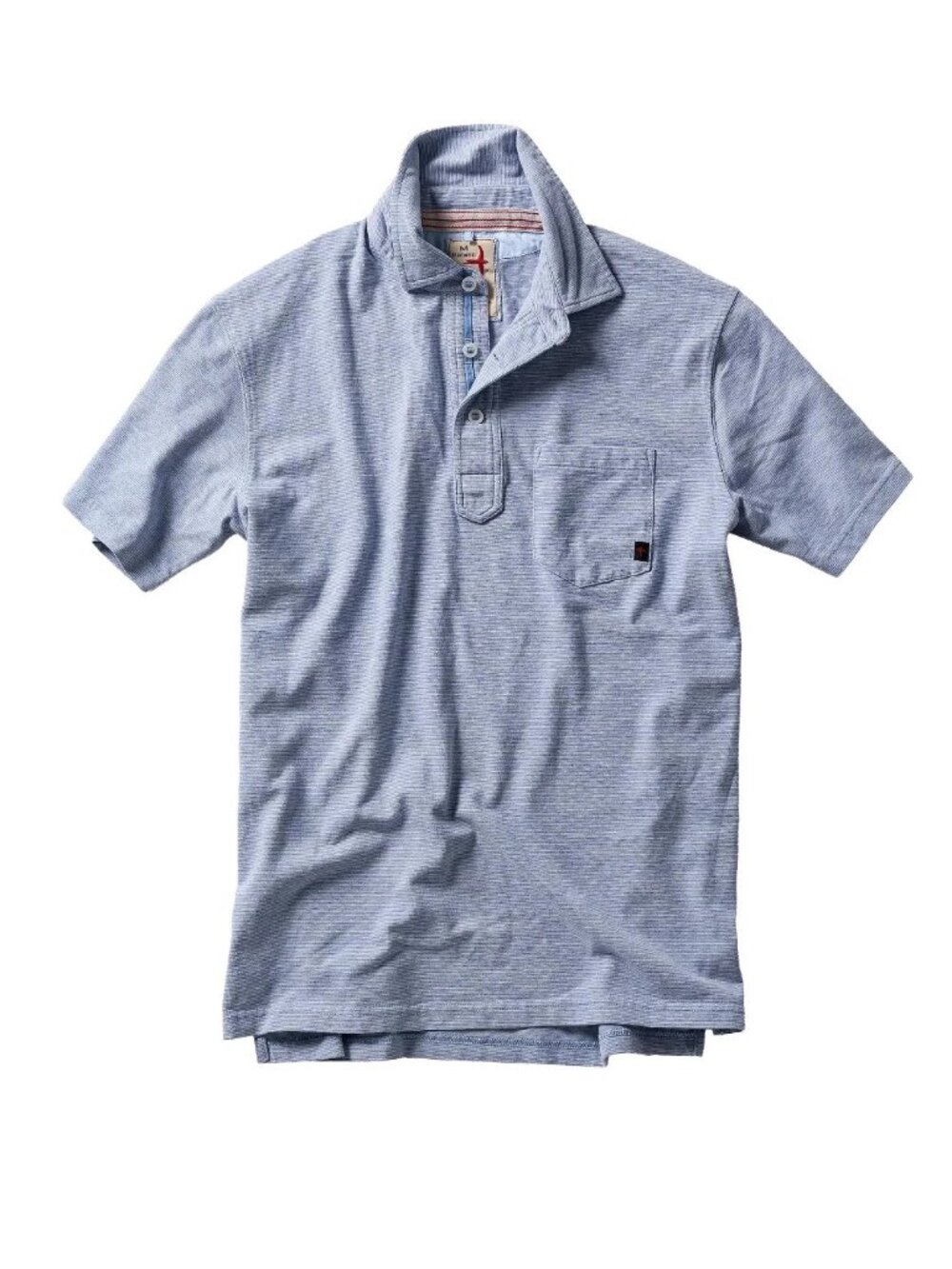 Relwen Fine line Jersey Polo Light Blue / White Size Medium New with Tags